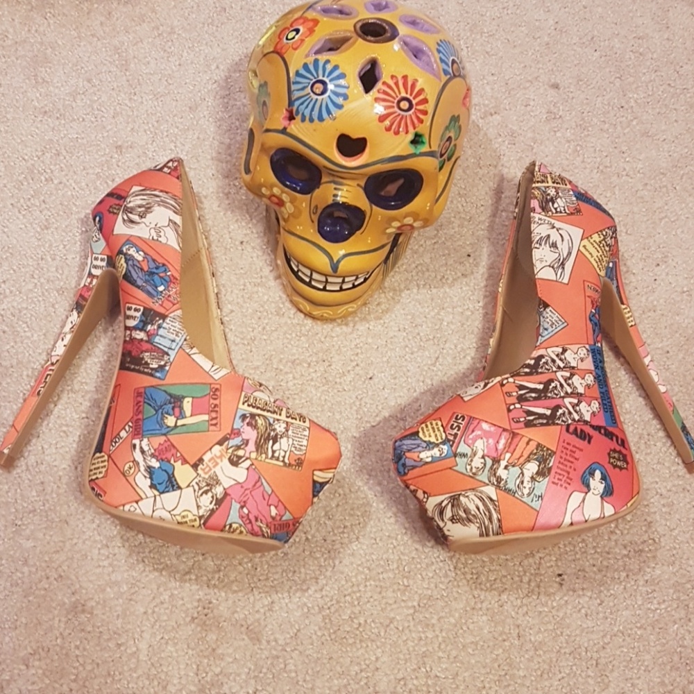 Double platform heels